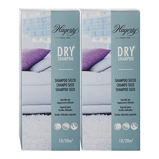 Hagerty Dry Shampoo polvo limpiador alfombras 2x 500g champú en polvo especial para limpieza en seco de alfombras moquetas o tapicerías de tejidos delicados Quitamanchas limpiador en seco tapiceria