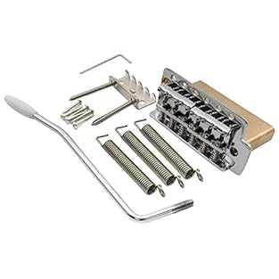 Fits for Squier Strat style electric guitar with thin body, 6-screw style design, please check your guitar size before you buy String spacing: 52.5mm (2-1/16 inch), mounting screw holes spacing: 52.5mm (2-1/16 inch) Vintage style steel bent saddles, ...
