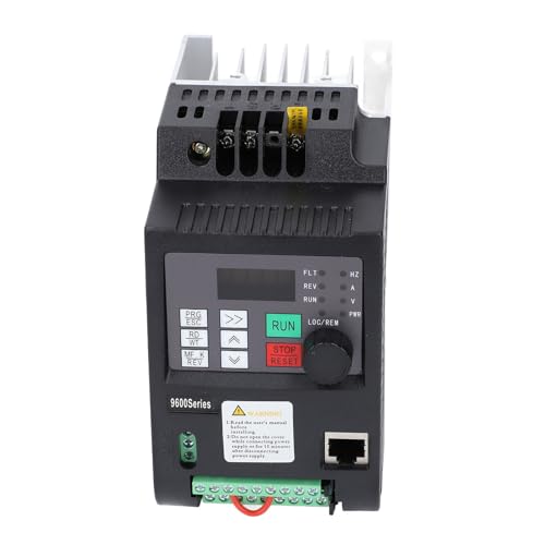 Jeffergarden Inversor Solar Monofásico, Material de PC Retardante de Llama, Variador de Frecuencia de CC a CA de 2, 2 KW, Compatible con Bombas Fotovoltaicas y Otras Aplicaciones