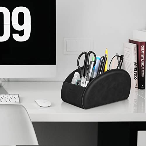 Suporte de controle remoto grande com 5 compartimentos, organizador de armazenamento antiderrapante