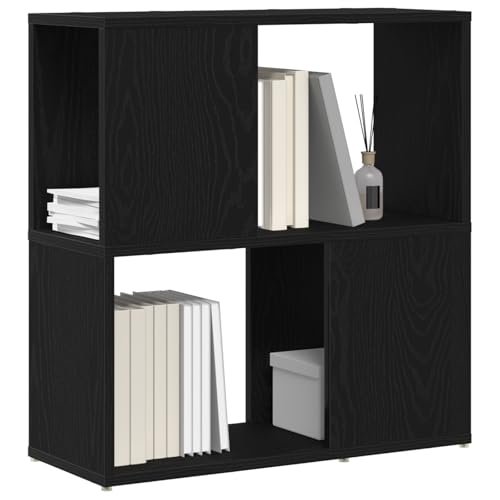Librería baja roble negro de diseño elegante y funcional 4
