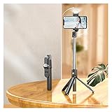 stick de selfie portátil multifuncional, con bluetooth inalámbrico y trípode integrado, la longitud del producto puede alcanzar 100 cm, y el rango de conexión inalámbrica puede alcanzar los 10 metros. la nueva experiencia es muy adecuada para selfies, fotos de grupo, discos de vida, vida social, etc.