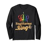 Este diseño LGBTQ es un gran regalo para tus amigos masculinos y femeninos, que disfrutan de su orgullo LGBTQ de ser gay o lesbianas y también están felices de ser el fuerte y hermoso signo del zodiaco Sagitario y rey de vez en cuando