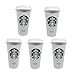 Starbucks Wiederverwendbare Reisebecher für Kaffee, Grande, 473 ml, 5 Stück
