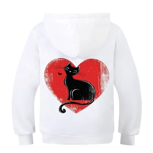 Sweat chaton noir au long cou : le pull confortable 6-15 ans - 2