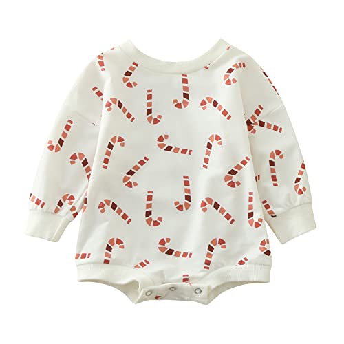 Oversized Crewneck Sweatshirts For Baby Girls Boys Contrast Sleeve Hooded Print Bodysuit Tracksuit Bubble Onesie Top White #TOP17