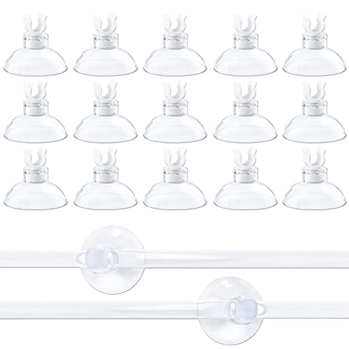 MIPIACE 50 pièces Ventouses Transparent pour Aquarium 4mm Support pour Aquarium Ventouses Pompe à Air Support pour Tuyau Chauffant Support pour Tuyau d'Aquarium Support pour Conduite d'air de Pompe