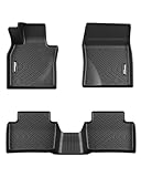 Floor Mats for 2019-2025 Mazda 3, TPE All Weather Mazda 3 Accessories Custom Fit Front 1st & 2nd Row Floor Liner, Black