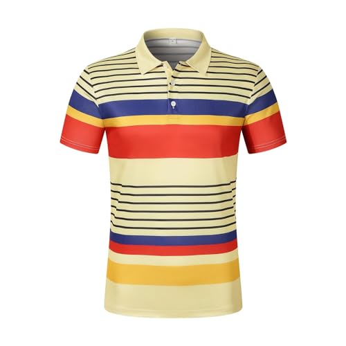 Camiseta para hombre de manga corta transpirable y fresca con cuello en V