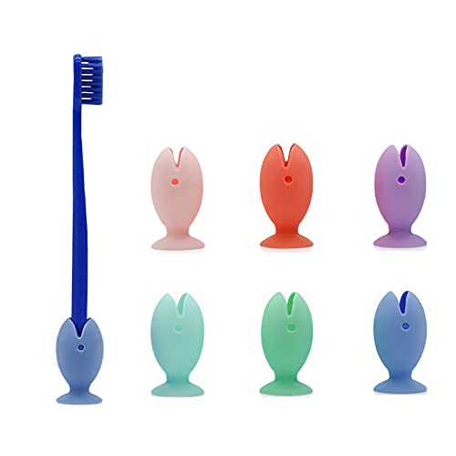 WondFans Stehaufe Silikonhülle für die Zahnbürste in Fischform 10 STÜCK (BLAU) Cover