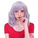 Probeauty Sweety Collection Lolita 40CM Short Curly Wig Fashion Women Cosplay Wig + Wig Cap (Pastel Purple F13A)