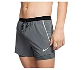 Nike Men's Flex Swift 2 in 1 Running Shorts (Iron Grey, Medium)