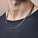 Love You This Much Promise 5mm Cuban Chain Necklace for Him, 22