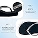 xinran & shengli Women Platform Flip Flops Rhinestone Wedge Sandal Comfortable Dressy Home Heel Slippers Size 5.5 Black