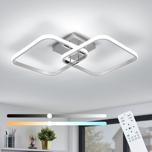 Mckalen Plafoniera LED Dimmerabile, 50W 5625LM Lampada da Soffitto con