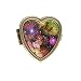 Produktbild HALULU Nebel Galaxy Custom Fashion Bronze Herz Form Pillendose Pocket West Tablet Holder Organizer Wallet