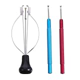 HANABASS Kit Horlogerie 3 PièCes Pince À Aiguille AntidéRapante avec ÉTuis Portables Et Dissolvant pour Outil De RéParation Montre PréCis pour Enlever Aiguille Et Accessoires Montres