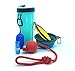 Peti Botella de Agua para Perros portátil con Juguete y dispensador de Bolsas Accesorio Ideal para excursiones y Viajes con Dos Cuencos Plegables para la Comida y Bebedero de Mascota
