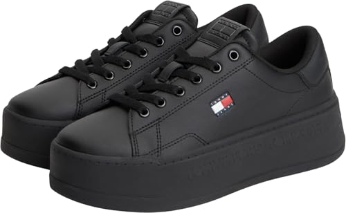 Tommy Jeans Tjw Script Cupsole Flatform à semelle épaisse texturée