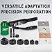 UTZIKO Hydraulic Knockout Hole Punch Driver Kit 1/2 to 2 inch Electrical Conduit Hole Cutter Set KO Tool Kit Metal Sheet Puncher
