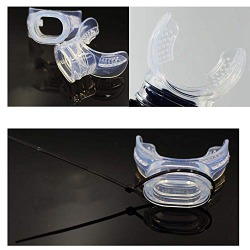 Maluan 6 Pack Silicone Mouthpiece Diving Clear With Tie Strap Diving Equipment Breathing Tube Accessories, Universal Caliber Fits On Most Of Products, Disinfection Vacuum Packaging, #TOP4