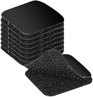 Amazon Brand - Eono Double Sided Sticky Foam Pads Adhesive Tape,48 pieces Black Foam Tape Strong Pad Mounting Adhesive 25mm*25mm