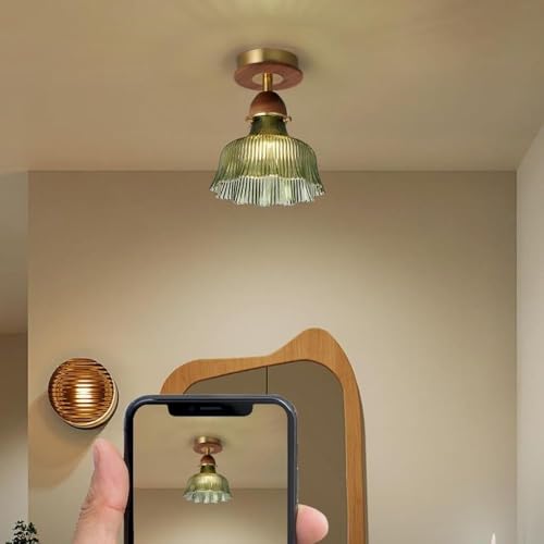 Suspension en laiton vert haut de gamme style antique pour salon - 3