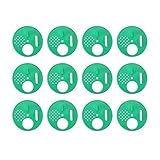 MINGMIN-DZ Dauerhaft 12st Round Bee Hive Box Einfahrtstor-Disc Kunststoff Bee Nest Tür Honeycomb Eingangstor Bienenzucht Werkzeugmaschinen (Color : Green, Size : 12PCs)