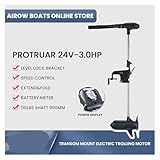 110lbs Transom Mount 24v DC Electric Trolling Motor 3HP(Brushless Motor) 50715-900mm Stepless Speed F/R - Image 2