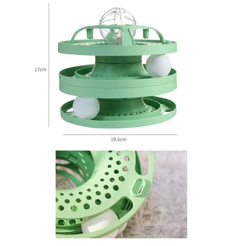 Brinquedo torre divertida para gatos com bolinhas e Led (amarelo)