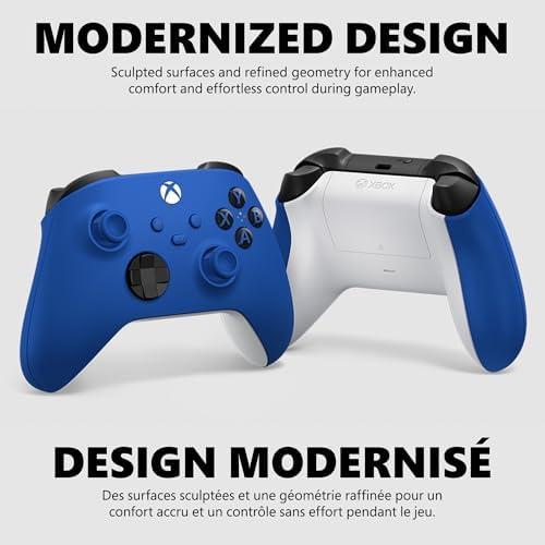 XBOX Core Wireless Gaming Controller – Shock Blue for Series X|S, One, Windows PC, Android, and iOS — view 2