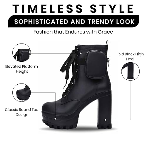 Cape Robbin Monik Round Toe Platform Block Heel Booties (Monik)3