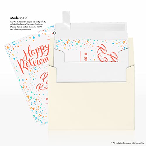 A1 Invitation Envelopes (3 5/8 X 5 1/8) - 24Lb. Bright White (50 Qty) | Perfect For Rsvp Cards, Invitations, Announcements And Notes | 4865-W-50 #TOP7
