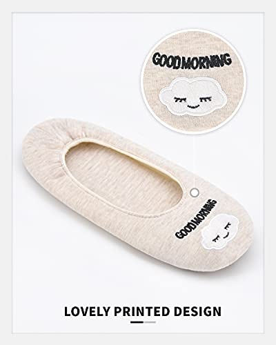Image of Panda Bros Women's Ballerina House Slippers,Anti-Skid Comfy Warm Ballet Style Slippers