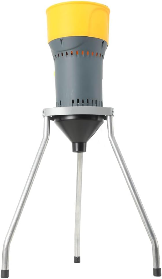 Electric Grain Mill, 25L/6.6 Gallons Dry Grain Mill Grinder Electric, Farm Home Wheat Grinder for Spice Rice Coffee Feed Flour, w/ 5 Sizes Sieves & Tripod