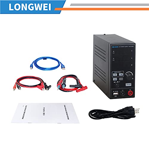 Programmable 30V/10A DC Power Supply Variable, Adjustable Switching Regulated Power Supply with 4-Digit Large Display Alligator Leads, PC Software, 5V/2A USB Interface，2 Groups of Internal Memories. - Thumbnail 6