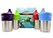 Stainless Steel Sippy cups with Silicone Sippy Lid for babies toddlers and kids Set of 4 8 ounce cups and 4 lids