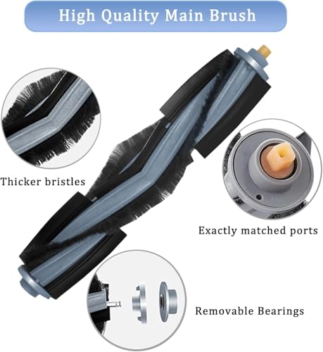 Image of Replacement Accessories Main Brush Compatible with Ecovacs Deebot T20 Series T20 Omni /PRO /MAX T20 Pro /Max Plus - Roller Brush Accessory,