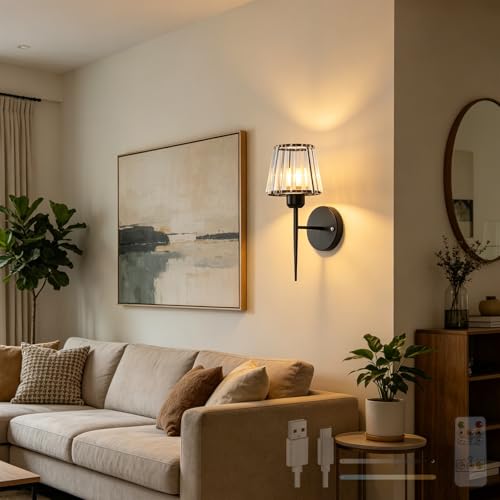 Hierro Aplique de Pared para Iluminar Zonas sin Enchufes de Forma Creativa y sin Obras