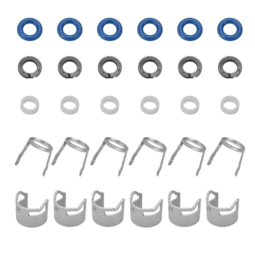 6 Set Fuel Injector Seal Repair Kit 06E998907G For Audi A4 A6 A8 Q7 R8 3.2L 4.2L V6 V8 For Touareg Replace 06E998907, 06E998907E, 06E906036P by FEXON - Image 7