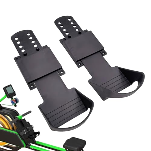 Ruderfußpedale - Rower Armaturen, langlebige Fußhalter | Anti -Skid -Fitness -Pads, einfache Installation Zubehör, ideales Upgrade -Teil unterstützt die ausgewogene Bewegungssteuerung währen