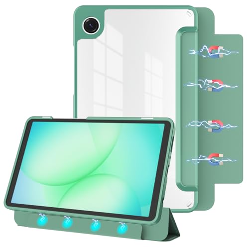 Coque magnétique Samsung Tab A11 détachable 8,7 pouces dos transparent