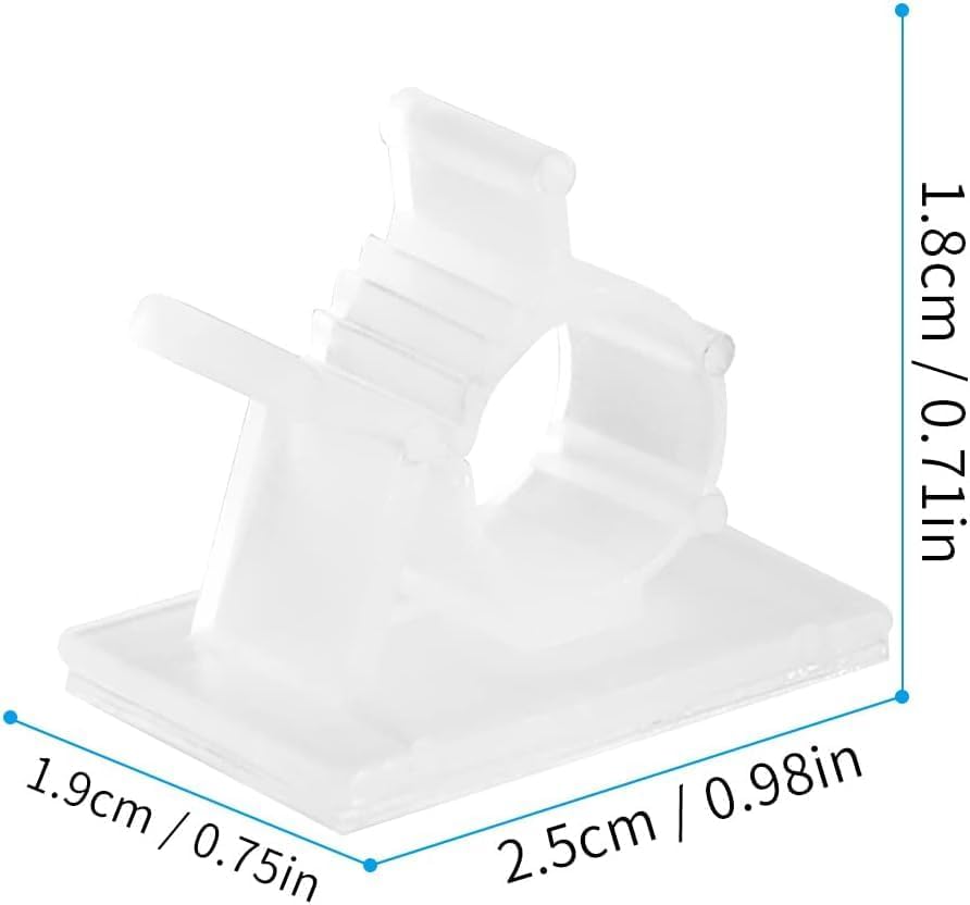 Miniatura 5 de Viaky Clips de cable autoadhesivos, cables organizadores de cables, abrazaderas de gestión de cables al aire libre, soporte de amarre para cable de