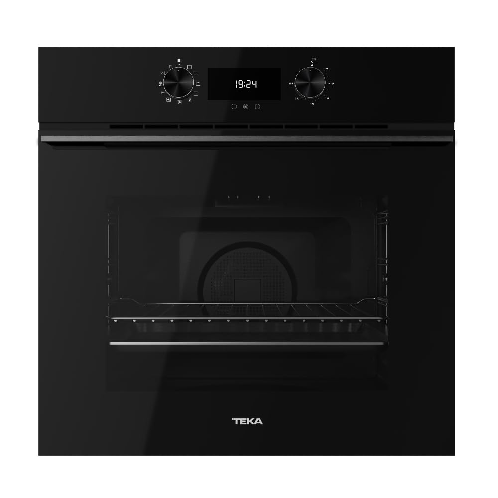 TEKA HLB 8400 FBK - Horno Multifunción SurroundTemp 60 cm, 9 Funciones de Cocinado, Urban Color Edition, Sistema de Limpieza Teka HydroClean Pro, Calentamiento Rápido, Touch Control, Color Negro
