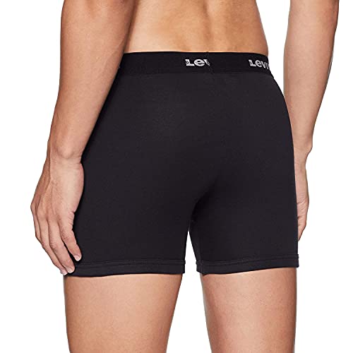 Image of Levi's 001 Classic Boxer Brief for Men | 100% Pure Cotton | Solid | Mid-Rise Men's Underwear | Anti-Roll Waistband | Durable Comfort with Extra Supportive Gusset | Functional Fly | Pack of 2