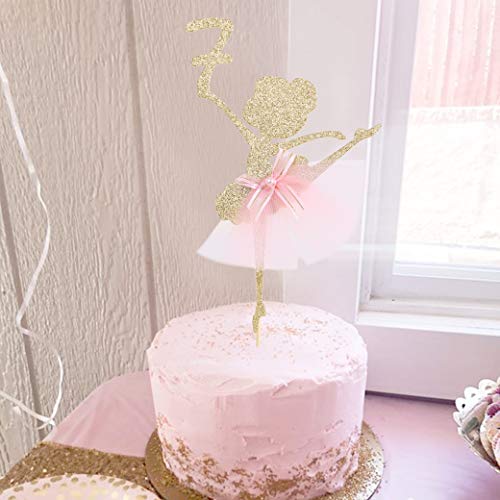 Ballet Cake Topper 6To9 Years Old - Ballerina, Birthday Cake Topper, Ballet Birthday Party, Dancing Princess Birthday Party, Birthday Party Cake Decoration Ballet Cake (Ballet Cake Topper 7) #TOP2