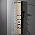 BWE Stainless Steel Modern Shower Panel Tower System 3-Function Faucet Rainfall Shower Head, Handheld Sprayer, Massage Body Jets, Brushed Gold