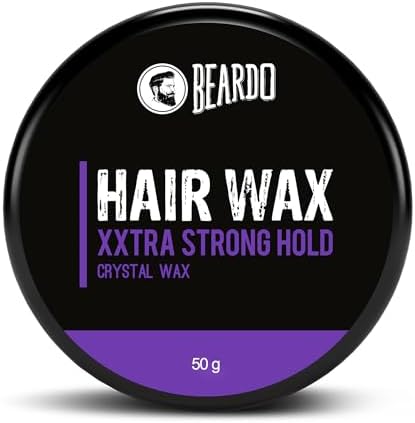 Beardo Xxtra Stronghold Hair Wax, 50 gm | Crystal Hair Wax for Men | Hair Wax Men | Hair Styling Wax for Glossy Finish & Shine | Extra Strong Hold Wax