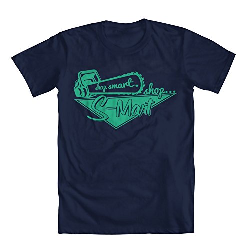 GEEK TEEZ Shop Smart Shop S-Mart Men's T-Shirt Blue Large