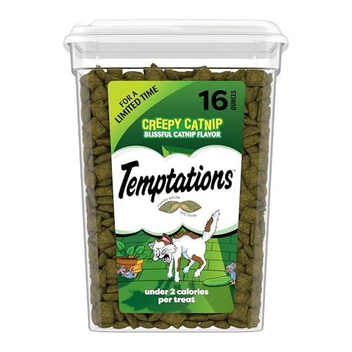 Temptations Classic Crunchy and Soft Cat Treats, Creepy Catnip, 16 oz - image 1